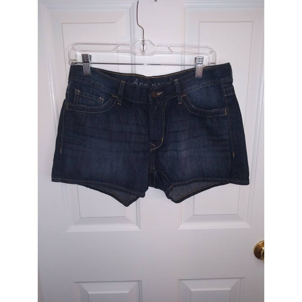 Old Navy Women's Size 8 Jean Shorts Denim Blue Shortie Dark Wash